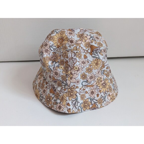 Vans Women\'s Hankley Bucket‎ Hat Trippy Floral Mushrooms Butterflies Size Small